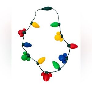 Disney Parks Holiday Lights Necklace